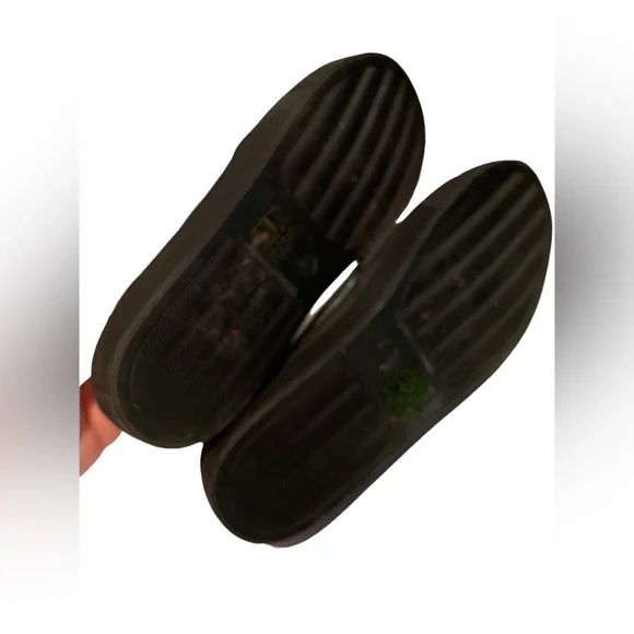 Versace 1969 RETRO silver metallic slide on sneakers size 37 (US7) black bottom - Picture 8 of 10